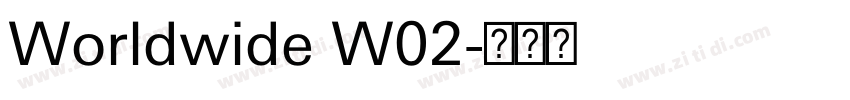 Worldwide W02字体转换